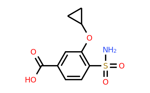 CAS 1243324-59-5 | 3-Cyclopropoxy-4-sulfamoylbenzoic acid