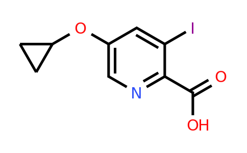 CAS 1243324-75-5 | 5-Cyclopropoxy-3-iodopicolinic acid
