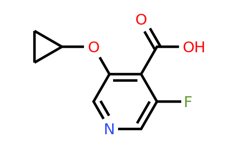 CAS 1243324-88-0 | 3-Cyclopropoxy-5-fluoroisonicotinic acid