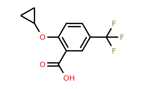 CAS 1243324-92-6 | 2-Cyclopropoxy-5-(trifluoromethyl)benzoic acid
