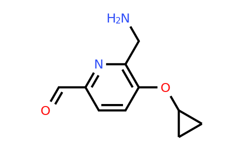 CAS 1243324-94-8 | 6-(Aminomethyl)-5-cyclopropoxypicolinaldehyde