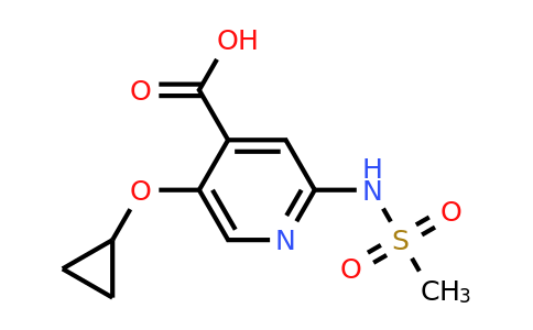CAS 1243325-08-7 | 5-Cyclopropoxy-2-(methylsulfonamido)isonicotinic acid