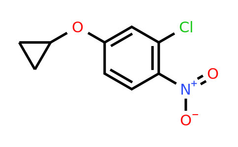 CAS 1243325-20-3 | 2-Chloro-4-cyclopropoxy-1-nitrobenzene