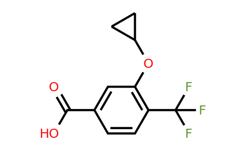 CAS 1243325-22-5 | 3-Cyclopropoxy-4-(trifluoromethyl)benzoic acid