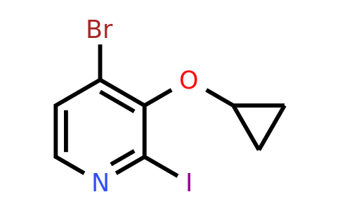 CAS 1243325-57-6 | 4-Bromo-3-cyclopropoxy-2-iodopyridine