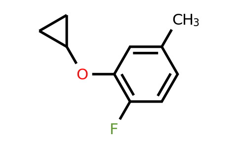 CAS 1243325-59-8 | 2-Cyclopropoxy-1-fluoro-4-methylbenzene