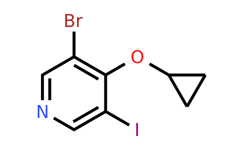 CAS 1243325-62-3 | 3-Bromo-4-cyclopropoxy-5-iodopyridine