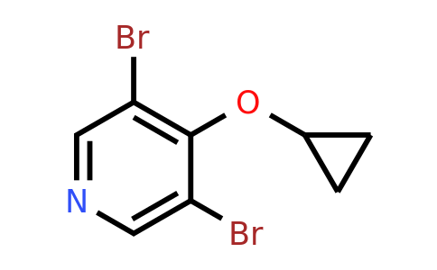 CAS 1243325-75-8 | 3,5-Dibromo-4-cyclopropoxypyridine