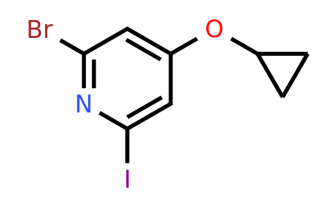 CAS 1243325-81-6 | 2-Bromo-4-cyclopropoxy-6-iodopyridine