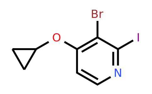 CAS 1243326-09-1 | 3-Bromo-4-cyclopropoxy-2-iodopyridine
