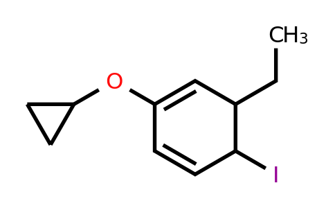 CAS 1243326-24-0 | 2-Cyclopropoxy-6-ethyl-5-iodocyclohexa-1,3-diene