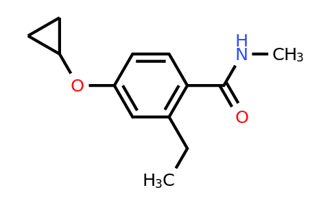 CAS 1243326-26-2 | 4-Cyclopropoxy-2-ethyl-N-methylbenzamide