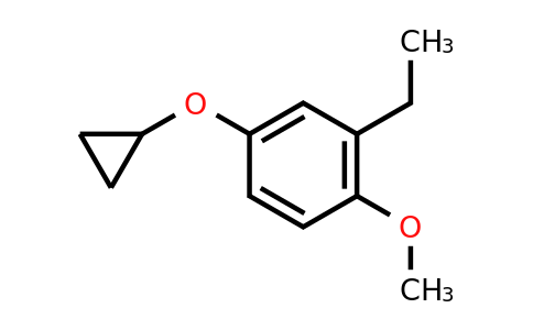 CAS 1243326-31-9 | 4-Cyclopropoxy-2-ethyl-1-methoxybenzene
