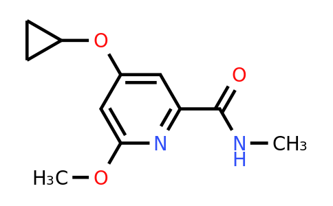 CAS 1243326-33-1 | 4-Cyclopropoxy-6-methoxy-N-methylpicolinamide
