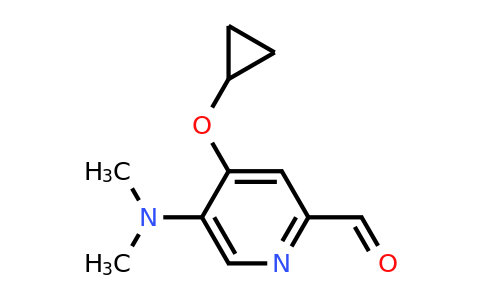 CAS 1243326-35-3 | 4-Cyclopropoxy-5-(dimethylamino)picolinaldehyde