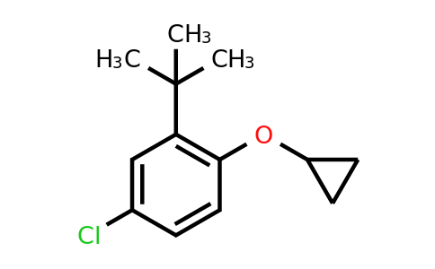 CAS 1243326-38-6 | 2-Tert-butyl-4-chloro-1-cyclopropoxybenzene
