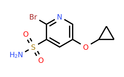 CAS 1243326-39-7 | 2-Bromo-5-cyclopropoxypyridine-3-sulfonamide