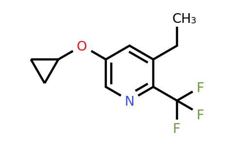 CAS 1243326-41-1 | 5-Cyclopropoxy-3-ethyl-2-(trifluoromethyl)pyridine