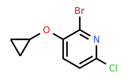 CAS 1243326-42-2 | 2-Bromo-6-chloro-3-cyclopropoxypyridine