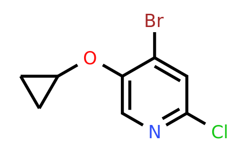 CAS 1243326-44-4 | 4-Bromo-2-chloro-5-cyclopropoxypyridine