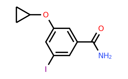 CAS 1243326-46-6 | 3-Cyclopropoxy-5-iodobenzamide