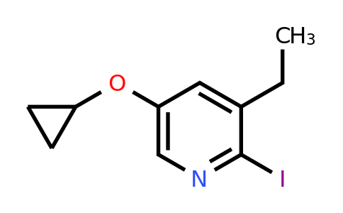 CAS 1243326-48-8 | 5-Cyclopropoxy-3-ethyl-2-iodopyridine