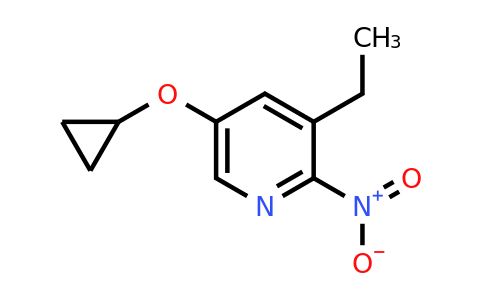 CAS 1243326-53-5 | 5-Cyclopropoxy-3-ethyl-2-nitropyridine