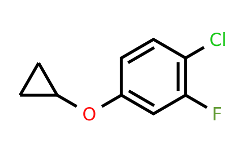 CAS 1243326-54-6 | 1-Chloro-4-cyclopropoxy-2-fluorobenzene