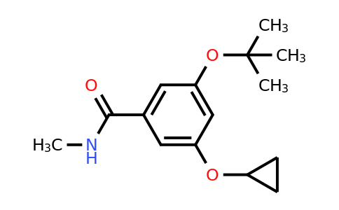 CAS 1243326-55-7 | 3-Tert-butoxy-5-cyclopropoxy-N-methylbenzamide