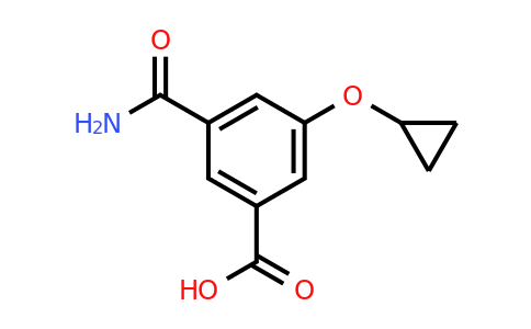 CAS 1243326-58-0 | 3-Carbamoyl-5-cyclopropoxybenzoic acid