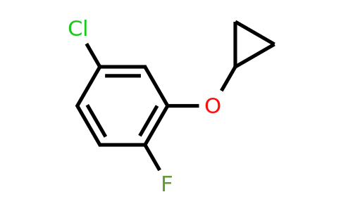 CAS 1243326-60-4 | 4-Chloro-2-cyclopropoxy-1-fluorobenzene