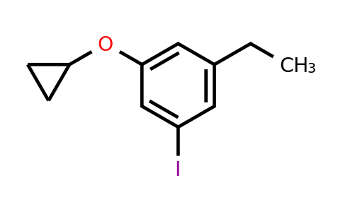 CAS 1243326-68-2 | 1-Cyclopropoxy-3-ethyl-5-iodobenzene