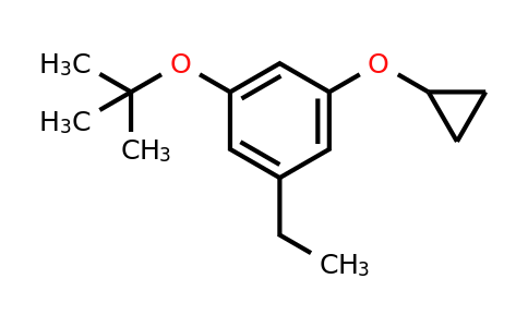 CAS 1243326-75-1 | 1-Tert-butoxy-3-cyclopropoxy-5-ethylbenzene