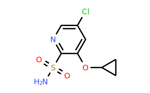 CAS 1243326-77-3 | 5-Chloro-3-cyclopropoxypyridine-2-sulfonamide