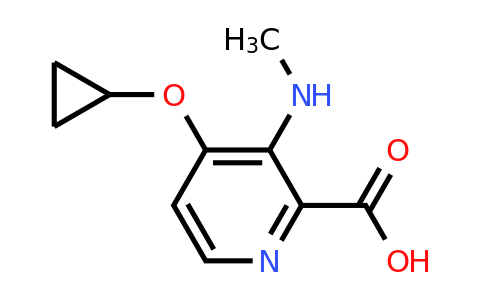 CAS 1243326-78-4 | 4-Cyclopropoxy-3-(methylamino)picolinic acid
