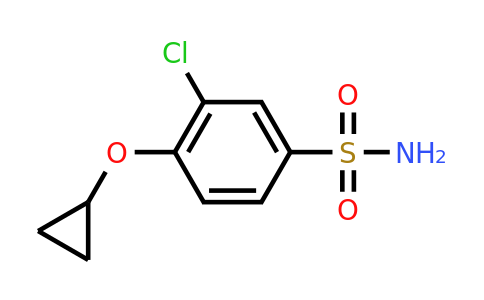 CAS 1243326-91-1 | 3-Chloro-4-cyclopropoxybenzenesulfonamide