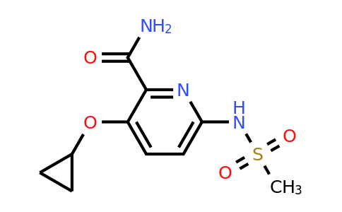 CAS 1243326-95-5 | 3-Cyclopropoxy-6-(methylsulfonamido)picolinamide