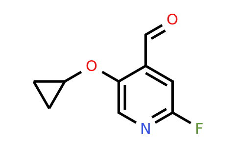 CAS 1243327-21-0 | 5-Cyclopropoxy-2-fluoroisonicotinaldehyde
