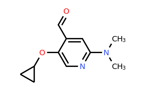 CAS 1243327-23-2 | 5-Cyclopropoxy-2-(dimethylamino)isonicotinaldehyde
