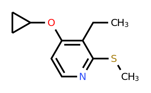 CAS 1243327-32-3 | 4-Cyclopropoxy-3-ethyl-2-(methylsulfanyl)pyridine