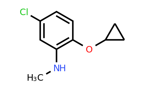 CAS 1243327-47-0 | 5-Chloro-2-cyclopropoxy-N-methylaniline