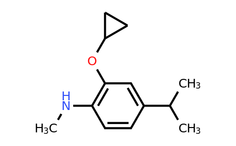 CAS 1243327-52-7 | 2-Cyclopropoxy-4-isopropyl-N-methylaniline
