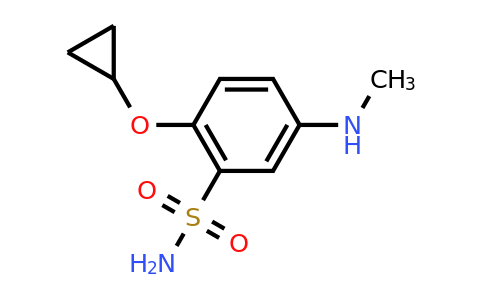 CAS 1243327-85-6 | 2-Cyclopropoxy-5-(methylamino)benzenesulfonamide