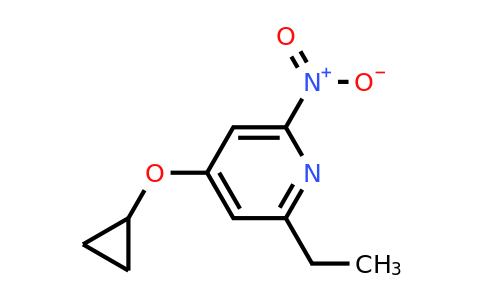 CAS 1243327-91-4 | 4-Cyclopropoxy-2-ethyl-6-nitropyridine