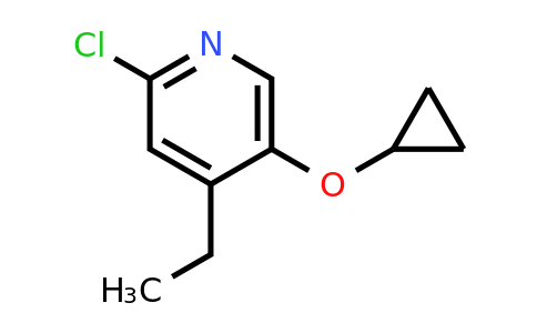 CAS 1243328-09-7 | 2-Chloro-5-cyclopropoxy-4-ethylpyridine