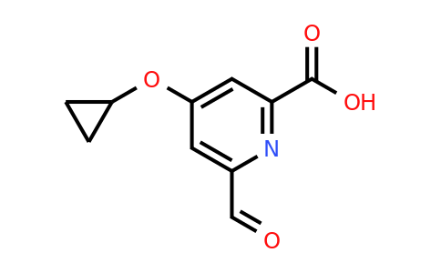 CAS 1243328-15-5 | 4-Cyclopropoxy-6-formylpicolinic acid
