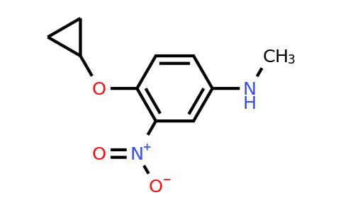 CAS 1243328-31-5 | 4-Cyclopropoxy-N-methyl-3-nitroaniline