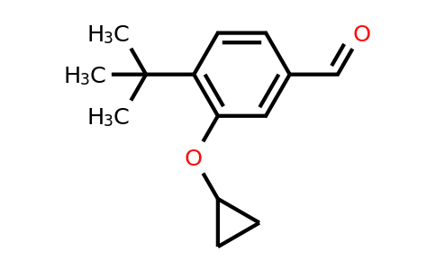 CAS 1243328-37-1 | 4-Tert-butyl-3-cyclopropoxybenzaldehyde