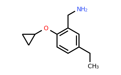 CAS 1243328-41-7 | (2-Cyclopropoxy-5-ethylphenyl)methanamine