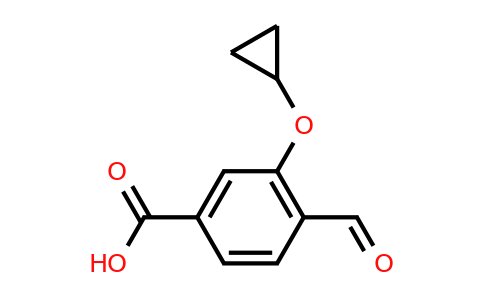 CAS 1243328-46-2 | 3-Cyclopropoxy-4-formylbenzoic acid